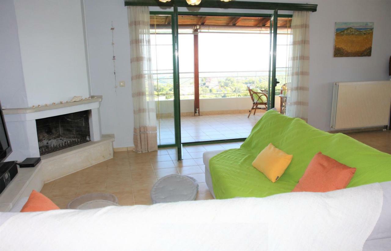 Kournás 360 Panorama House - Gazing At Horizon And The Stars Of The Galaxy In The Night - Fresh Cool Breeze Most Of The Time - Just 7 Min From The Beach מראה חיצוני תמונה